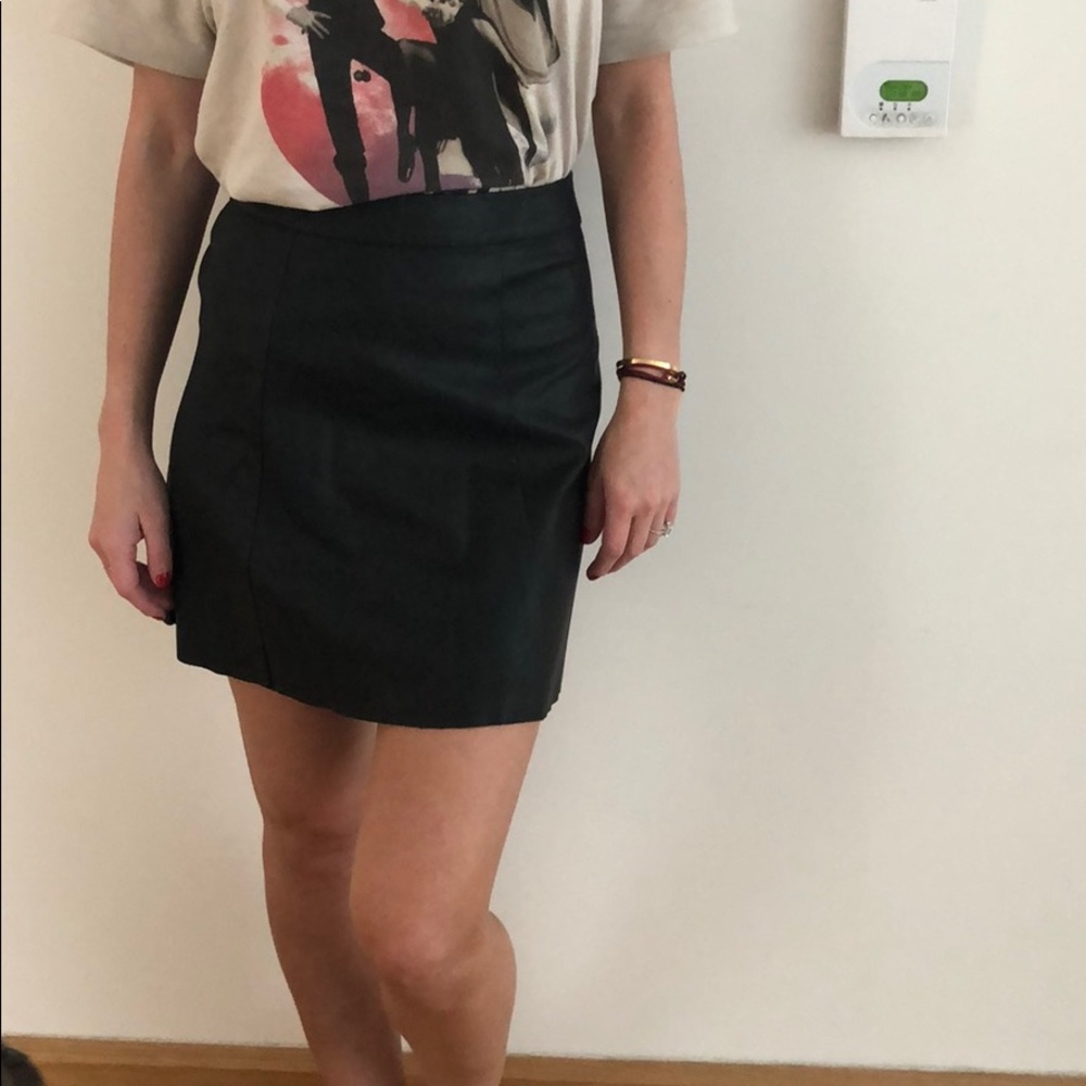 Vegan leather skirt from Hollister